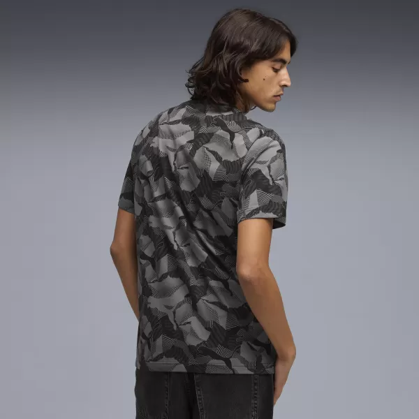 Pánske tričko PUMA ESS LOGO LAB AOP TEE 692027_01 PUMA BLACK 