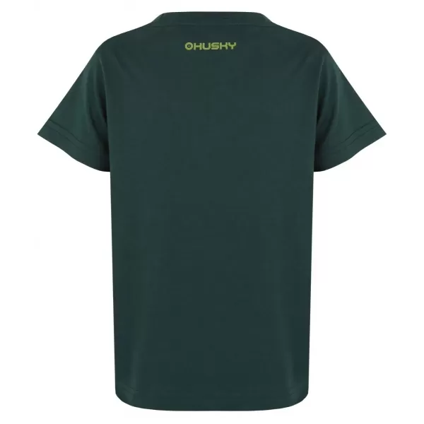  Detské tričko HUSKY TEE MUSHROOM K DARK GREEN 