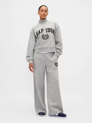 Dámska mikina GAP LOGO HALF ZIP 852841-04 HEATHER GREY