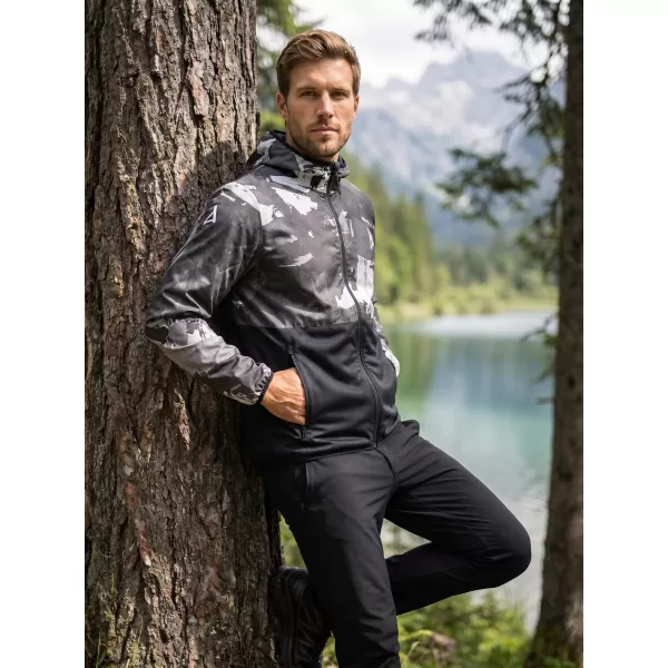  Pánska softshellová bunda premium ALTISPORT VOJ/ALM125JACK01 MASKAC/BLK 