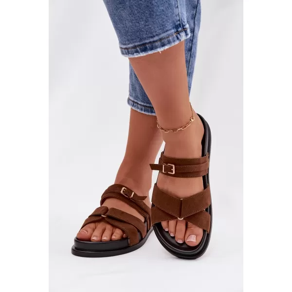  Dámske šľapky BOTO SELORINA 41608 BROWN 