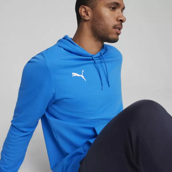  Pánska mikina PUMA TEAMGOAL CASUALS HOODY 658618_02 IGNITE BLUE/ ZAPÁLIŤ MODRÁ/PUMA BIELA 