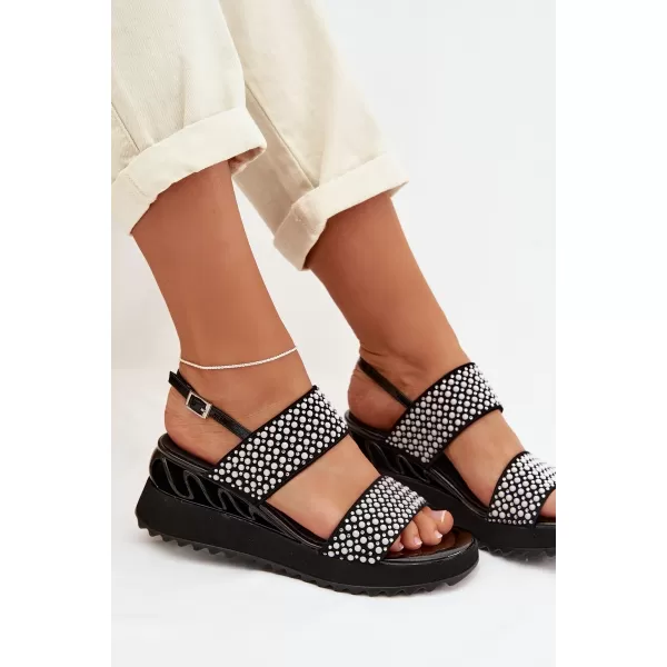  Dámske sandále D&A CR61-3067 BLACK 
