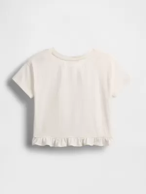 Detské tričko GAP LOGO TEE 778425-01 NEW OFF WHITE