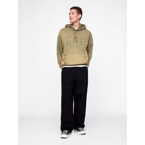  Pánska mikina GAP LOGO PULLOVER HOODIE 745166-00 THYME 