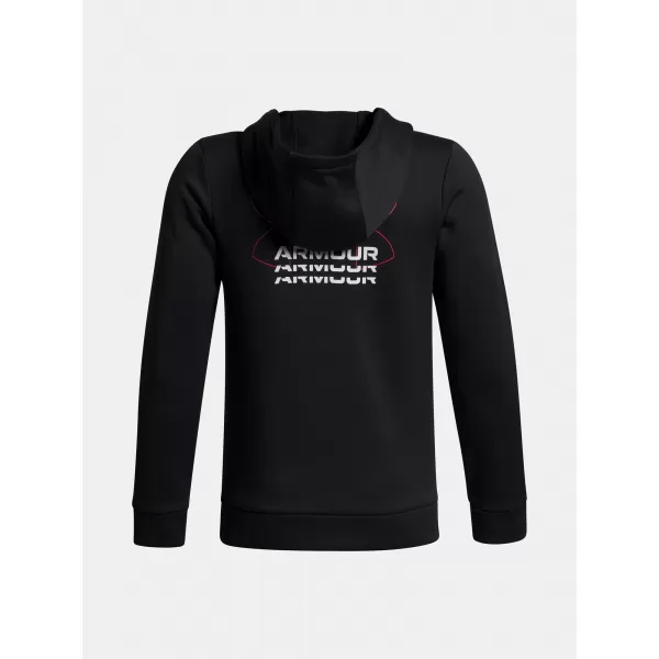  Chlapčenská mikina UNDER ARMOUR UA ARMOUR FLC RETRO GRPHC HD 6003812-001 ČIERNA 