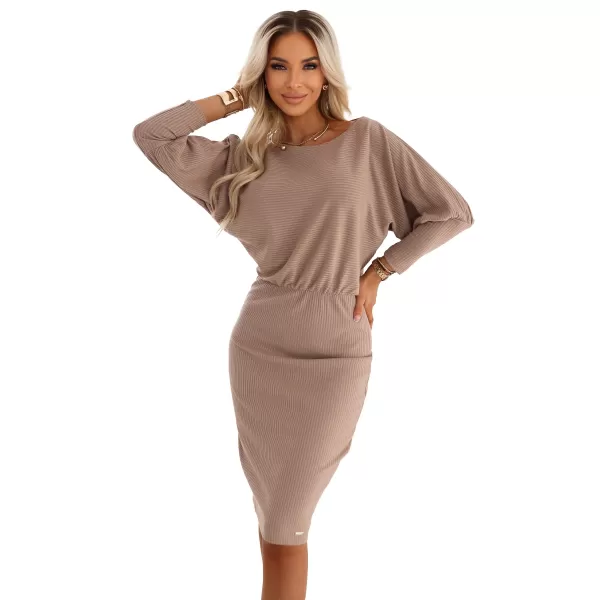  Šaty NUMOCO LARA 399-4 MOKA PENA 