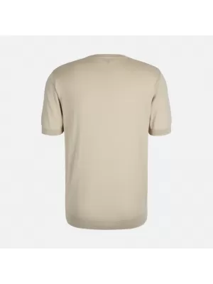 Pánske tričko GEOX KNIT G012316 BÉŽOVÁ