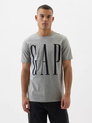 Pánske tričko GAP LOGO TEE 866774-02 HEATHER GREY