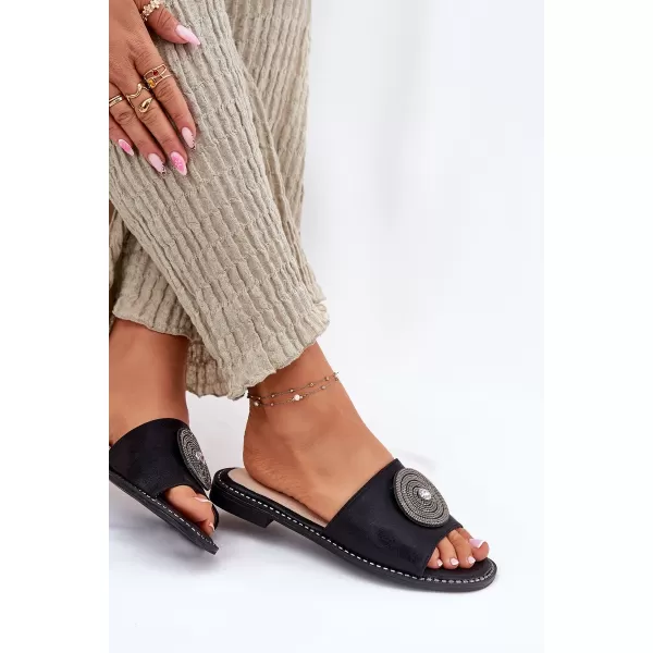  Dámske šľapky S.BARSKI KV51-013 BLACK 