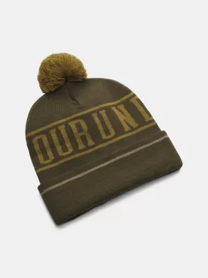 Pánska čiapka UNDER ARMOUR M HALFTIME POM BEANIE 1386634-308 ZELENÁ