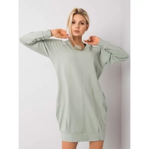  Dámske šaty BASIC FEEL GOOD RV-TU-5184.93P PISTACHIO 