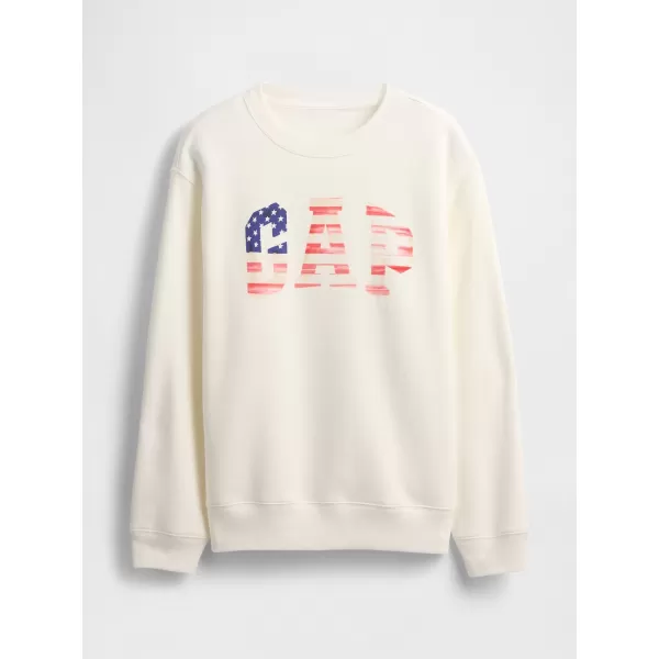  Dámska mikina GAP LOGO SWEATSHIRT 782487-01 NEW OFF WHITE OPT 