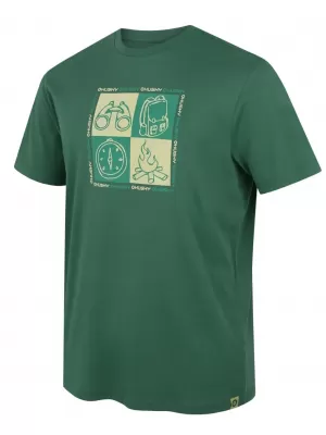 Pánske tričko HUSKY TEE SQUARE M GREEN