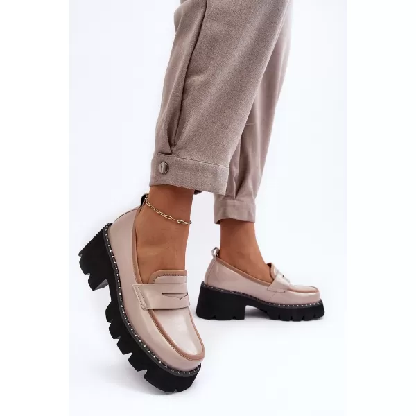  Dámske mokasíny D&A MR870-32 BEIGE 