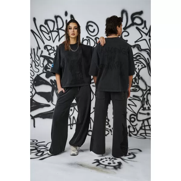  Dámske oversized tričko NEBBIA x Sexsdreams 813 BLACK 