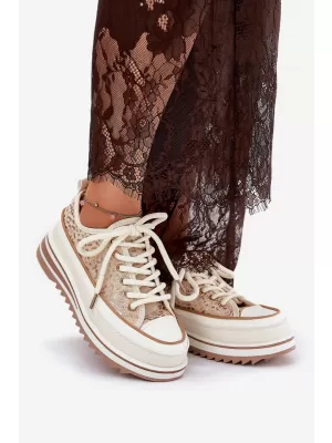 Dámske tenisky S.BARSKI BF51-101 BEIGE