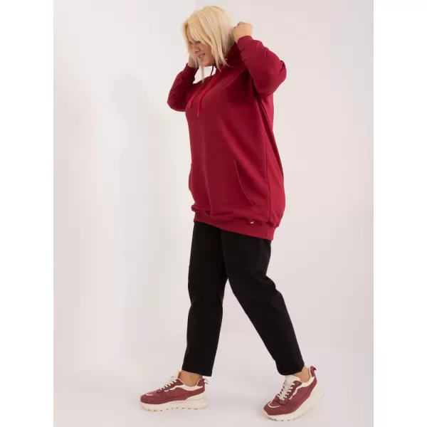  Dámska mikina BASIC FEEL GOOD RV-BL-6338.19X BURGUNDY 