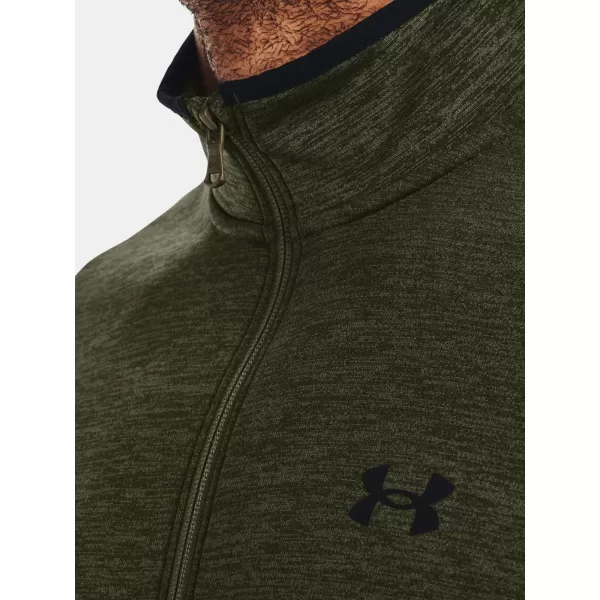 Pánska mikina UNDER ARMOUR UA ARMOUR FLEECE 1/2 ZIP ZELENÁ 
