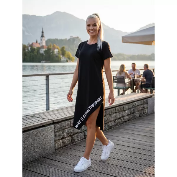  Dámske šaty ALTISPORT HERIA ČIERNA 