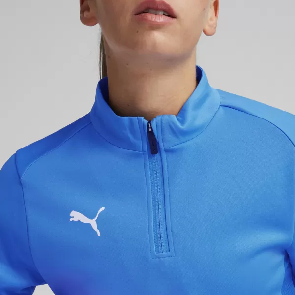  Dámske tričko PUMA TEAMGOAL TRAINING 1/4 ZIP WM 658631-02 E.BLU.LEMON/WHITE/TEAM ROYAL 