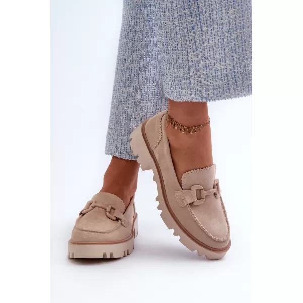  Dámske mokasíny D&A TW117 BEIGE 