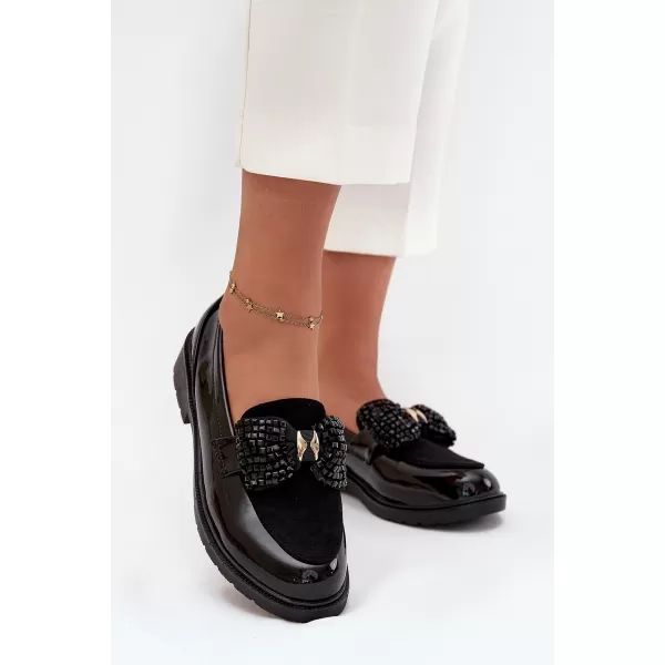  Dámske mokasíny D&A HY51-319 BLACK 