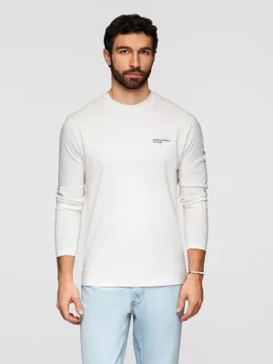 Pánske tričko OMBRE OM-LSPT-0136 WHITE