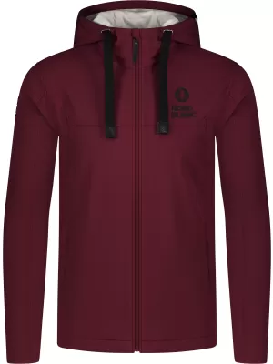 Pánska softshellová mikina NORDBLANC CANOPY NBSSM8340 VÍNOVÁ