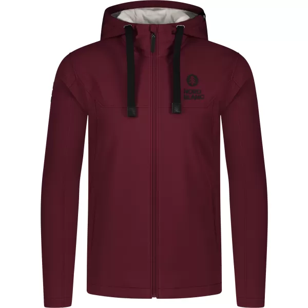  Pánska softshellová mikina NORDBLANC CANOPY NBSSM8340 VÍNOVÁ 