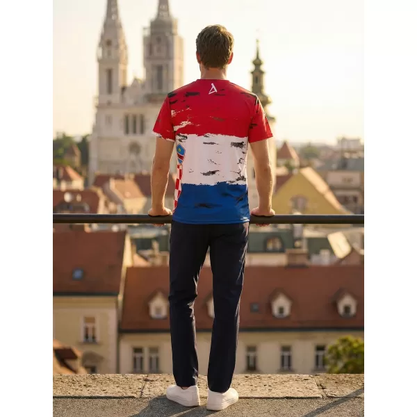  Pánske tričko premium ALTISPORT VOJ/ALM036HR/TR01 CHORVÁTSKO 
