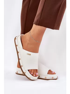 Dámske šľapky BIG STAR RR274216 WHITE Big Star Shoes