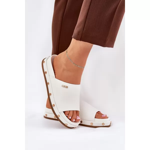  Dámske šľapky BIG STAR RR274216 WHITE Big Star Shoes 