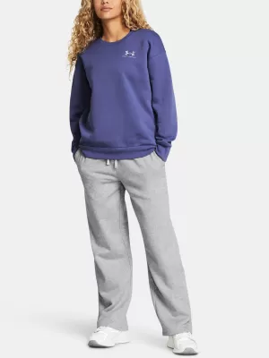 Dámske športové nohavice UNDER ARMOUR UA RIVAL FLC STRAIGHT PANT 1381847-011 ŠEDÁ
