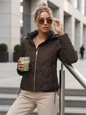 Dámska bunda DSTREET TY5670 HNEDÁ