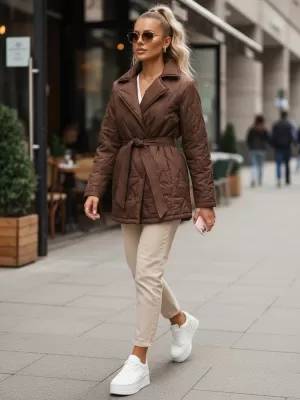 Dámska bunda DSTREET TY5586 HNEDÁ