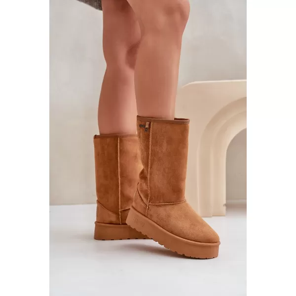 Dámske topánky BIG STAR OO274893 BROWN/BEIGE Big Star Shoes 