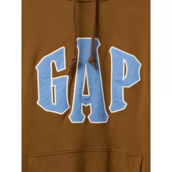  Pánska mikina GAP LOGO PULLOVER HOODIE 744728-03 BRIGHT BROWN 