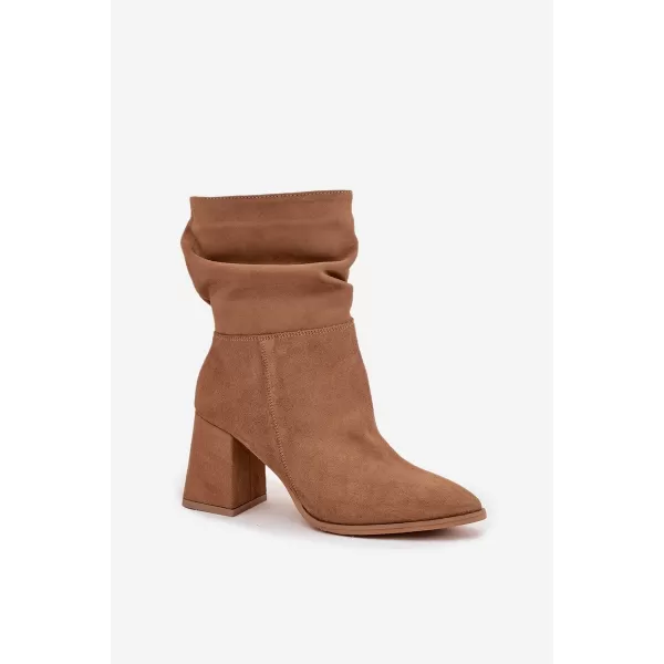  Dámske čižmy ZAZOO 4216 BEIGE 