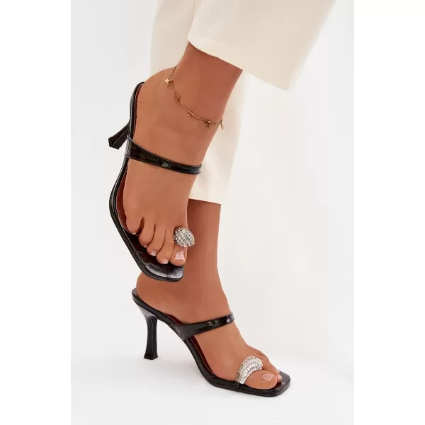  Dámske lodičky na podpätku BOTO LORISSA 41452 BLACK 