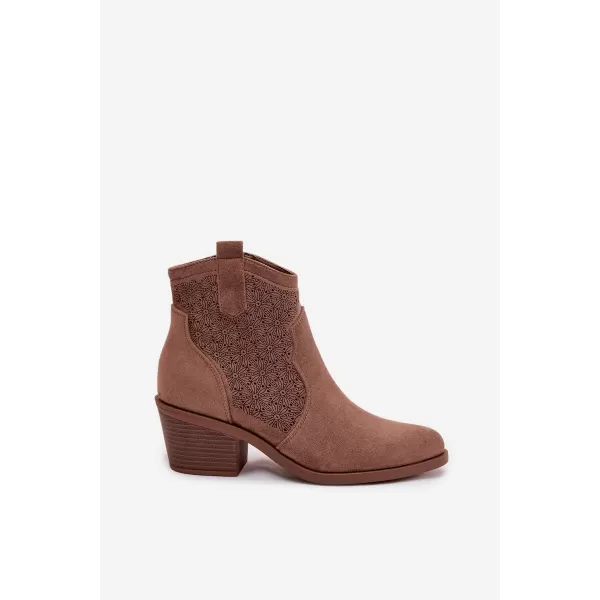  Dámske topánky S.BARSKI HY61-8013 COFFEE 