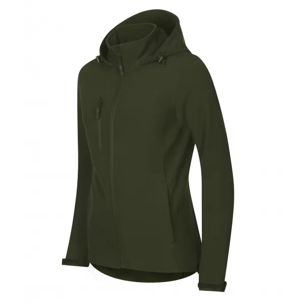  Dámska softshellová bunda ALTISPORT NoPrint NP/ALW945 MILITARY 