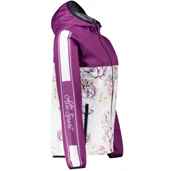  Dámska softshellová bunda premium ALTISPORT VOJ/ALW008JACK01 VÍNOVÁ 