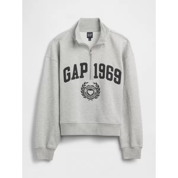  Dámska mikina GAP LOGO HALF ZIP 852841-04 HEATHER GREY 