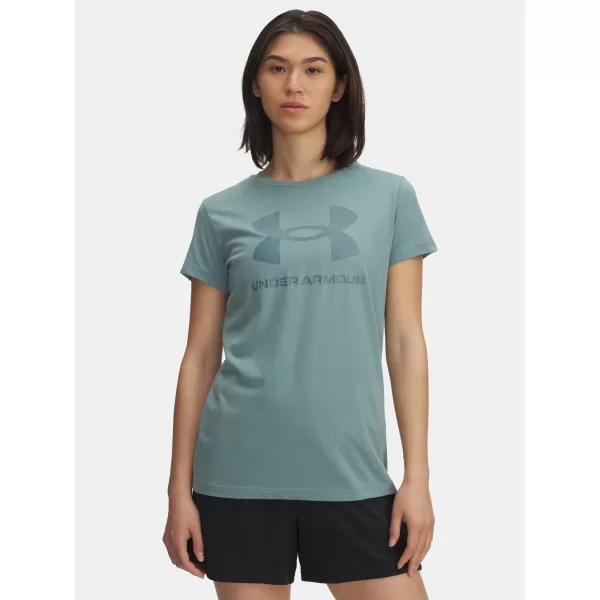  Dámske tričko UNDER ARMOUR UA LOGO SS 1356305-323 ZELENÁ 