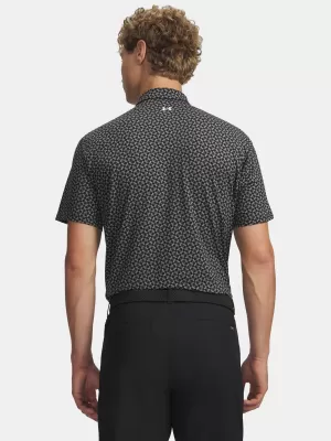 Pánske tričko UNDER ARMOUR T2G PRINTED POLO 6012304-001 ČIERNA