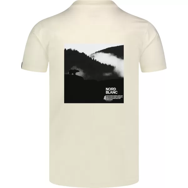  Pánske tričko NORDBLANC NOTHINGNESS NBSMT8150 BIELA 