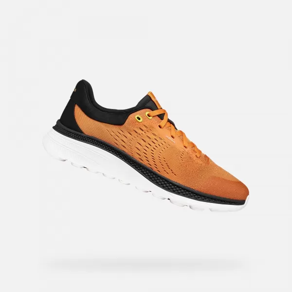  Pánske tenisky GEOX SPHERICA ACTIF X1 G014569 ORANŽOVÁ 