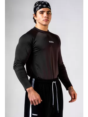 Bezšvové tričko s dlhým rukávom POWER 901 BLACK Nebbia