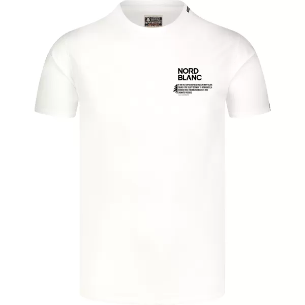  Pánske tričko NORDBLANC NOTHINGNESS NBSMT8150 BIELA 